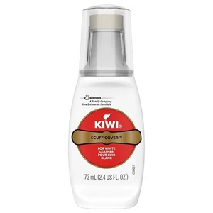 KIWI Shoe Scuff Cover 2.4 FL OZ Bottle - For White Leather w/Sponge Applicator - Picture 1 of 4
