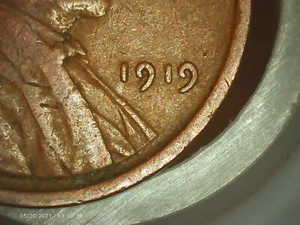 1919-P Lincoln Wheat Penny DDO Doubled Die Obverse L on rim 3.00g Rare coin P7F5 - Picture 1 of 4
