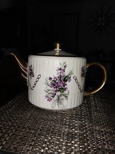 Ellgreave England Ironstone teiera vintage con coperchio (DIV di legno e figli) #1038 - Foto 1 di 11