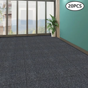 Modern 20 Packs Square Carpet Floor Carpet Adsorption Type Self-adhesive Carpet - Picture 1 of 20