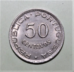 S9 - Mozambique 50 Centavos 1951 Almost Uncirculated + Coin - Scarce - Portugal - Picture 1 of 2