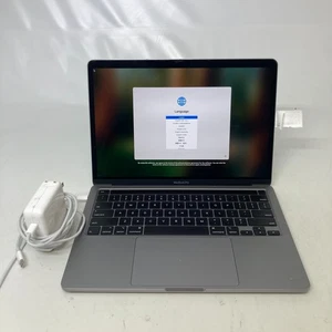 APPLE MACBOOK PRO 13" 2020 A2289 i5-8257U 1.4GHZ 8GB 256GB SSD CYCLE COUNT 196 - Afbeelding 1 van 9