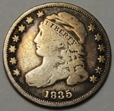 Nicer Low Mintage very good++ 1835 Capped Bust Dime - Image 1 of 2