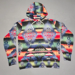 Polo Ralph Lauren Hoodie Herren Small Multicolor Southwestern Aztec Pullover - Bild 1 von 9