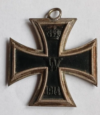 Eisernes Kreuz, EK2 1914 mit alter Reparatur, original 1.Weltkrieg - Bild 1 von 4