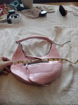 Marc Jacobs Crescent Mini Crinkle Hand Bag Pink - Image 1 of 4