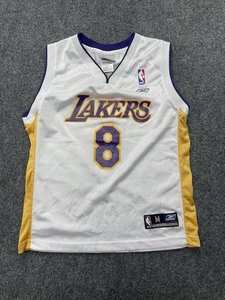 Vintage 90s Reebok NBA Los Angeles Lakers Kobe Bryant #8 Jersey Youth M White - Bild 1 von 10