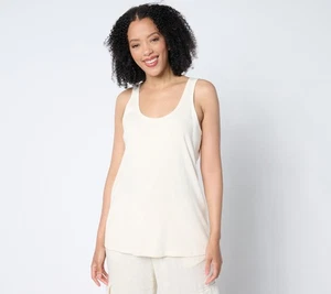 Peace Love World Boheme Ribbed Knit Swing Tank Top Pristine L New - Picture 1 of 1