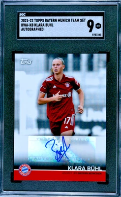 2021-22 Topps FC Bayern Munich KLARA BUHL ROOKIE AUTO SGC 9 - Image 1 of 2