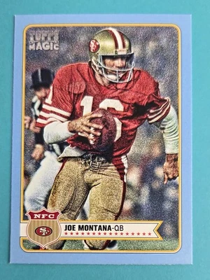 2012 Topps Magic Mini Blue Border #72 Joe Montana SF 49ers FOOTBALL Card 6E - Image 1 of 2