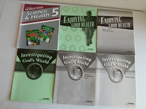 ABEKA Homeschool Grade 5 SCIENCE & HEALTH Curriculum Teacher Book Lot of 6 Used - Picture 1 of 24