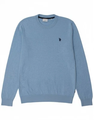 US POLO ASSN Mens Crew Neck Jumper Sweater XL Blue Cotton BN24 - Image 1 of 4