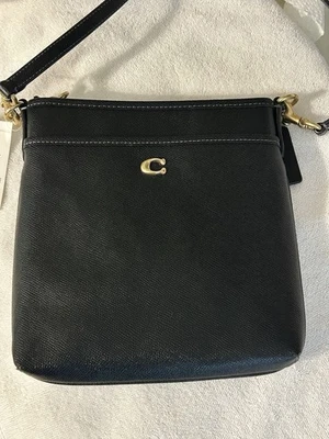 Bolso Bandolera Coach Kitt Granulado - Negro (CC526) - NUEVO con imperfección Foto 1 de 4