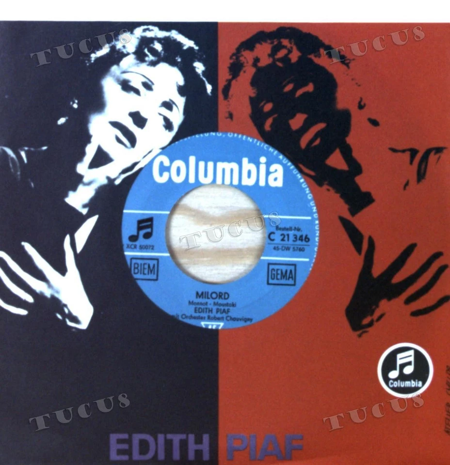 Edith Piaf - Milord GER 7in (NM/VG+) '* - Image 1 of 1