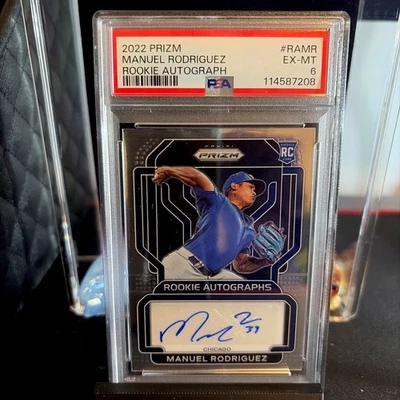 2022 Panini Prizm Rookie Auto Manuel Rodriguez #RA-MR Auto RC PSA 6  - Image 1 of 2
