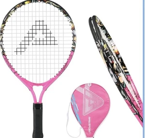Pink Ama Sports 17” Tennis Racket Beginner Age 2-3 420D Nylon Shoulder Strap Bag - Picture 1 of 3
