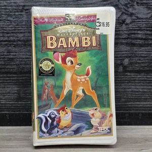 Bambi: 55th Anniversary Walt Disney's Masterpiece (VHS, Limited Edition) Sealed - Imagen 1 de 9