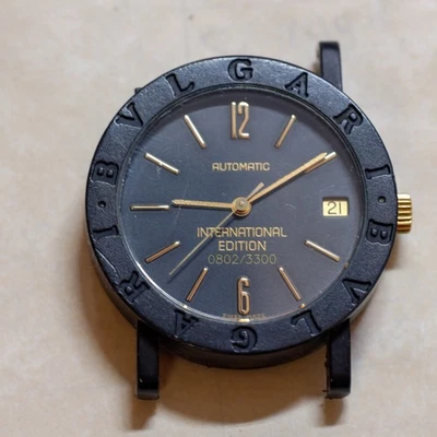 BVLGARI BB33VLD international Limited Edition Black Automatic Men's Watch - Imagen 1 de 4