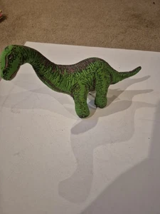 Peluche dinosauro brontosauro verde applausi vintage giocattolo  - Foto 1 di 10