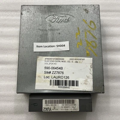 2002 Ford Windstar 3.8L 2F2A-12A650-AC Engine Computer ECM PCM ECU MP2-131 - Image 1 of 4