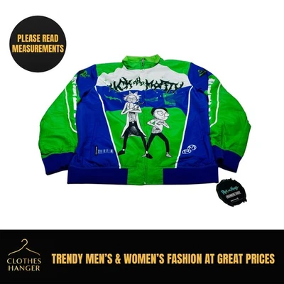 Chaqueta Rick and Morty Members Only Para Hombre Grande Multi-Verse Chaqueta Universitaria Azul Foto 1 de 4