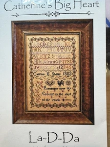 Catherine’s Big Heart By La-D-Da Cross Stitch - New - Picture 1 of 3