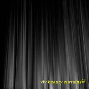 Gray  Heavy Style Velvet Curtain 120"H Drape Stage/Theater/Home Noise Thermal  - Picture 1 of 12