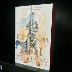 RARE kingdom of ash SARAH J. MAAS paperback SIGNED special edition - Picture 1 of 12