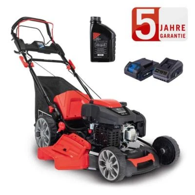 Scheppach Benzin Rasenmäher MS225-56E 6PS 7IN1 Schnittbreite 56cm + 0,6 L Öl