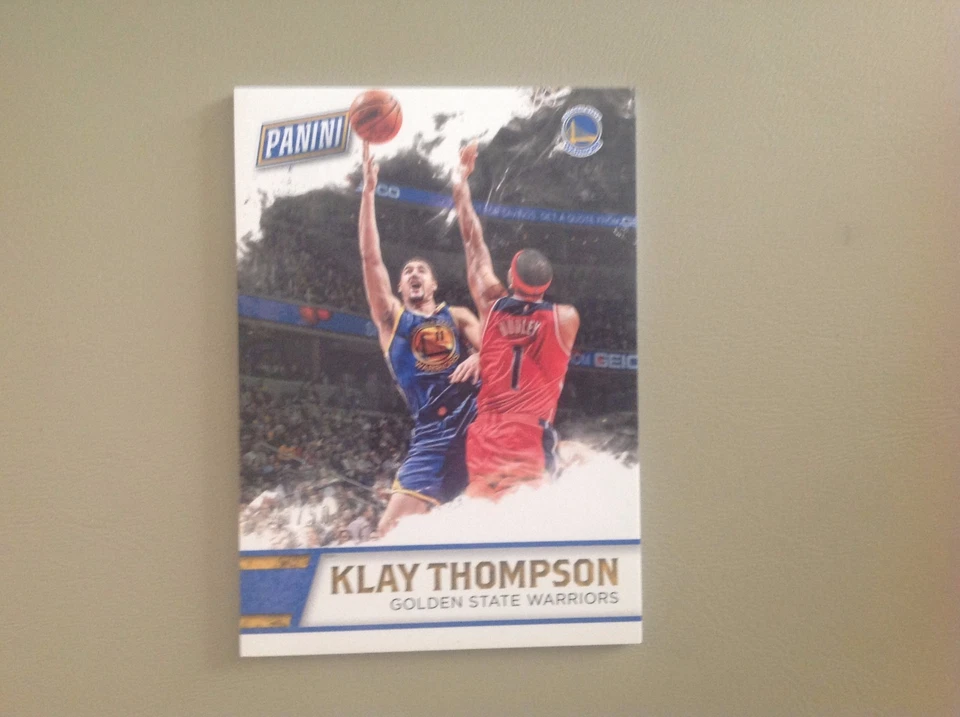 KLAY THOMPSON #20 WARRIORS MVP 49/50 Made Thick card 2016 Panini Fathers Day - Image 1 of 1