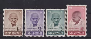 INDIA # 203- 206 GANDHI Very Fine NO GUM CV $557.50 - Picture 1 of 3