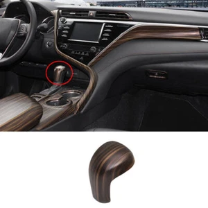 For Toyota Camry 2018-2023 Wood Grain Inner Gear Shift Knob Shifter Lever Trim - Picture 1 of 5