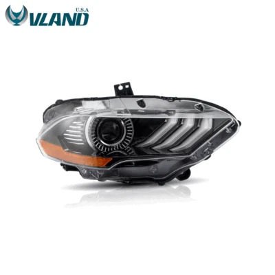 VLAND LED Headlight For 2018-2020 Ford Mustang Passenger Right Side Dual Beam - Image 1 of 4