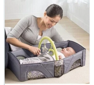 Summer Infant Travel Bed In light Gray BRAND NEW! - Picture 1 of 5