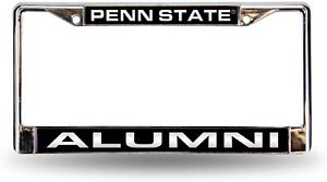 Penn State University Nittany Lions Alumni Laser License Plate Frame Chrome...
