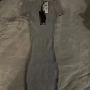 Cotton On Jordan Off The Shoulder Rib Dress Size M NWT Grey Marle - Picture 1 of 9