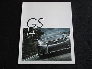Lexus GS350 F 2014 folleto deportivo y GS450h híbrido tracción trasera y catálogo de ventas AWD - Imagen 1 de 4