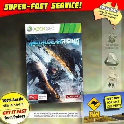 Metal Gear Rising Revengeance Xbox 360 *NEW *RARE*OZI for PAL Console Solid Game - Image 1 of 4