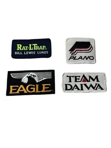 Fishing Patches Lot Of 4 Plano Eagle Rat-L-Trap Team Daiwa Outdoors Fish Boat - Picture 1 of 11