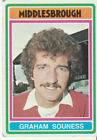 Topps Football Card 1976 Blue Back No.  285 Graham Souness Middlesbrough