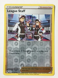 League Staff 153/185 Reverse Holo Uncommon Vivid Voltage Pokemon Pack Fresh - Picture 1 of 7