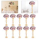 10* Wedding Flower Vases Table Centerpieces Candle Holders with Crystal Beads