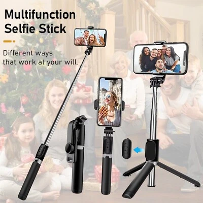 Soporte de teléfono trípode remoto inalámbrico portátil de 40" para iPhone Samsung Foto 1 de 4