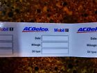 AC Delco Mobil 1 Oil change reminder windshield cling stickers Qty 27
