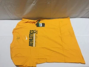 NIKE Oakland A's Gold Baseball Tee T-Shirt Womens Size XL K884 - Picture 1 of 11