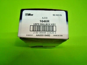50 Schlüsselrohlinge - Ilco USA 1646R Schlüsselrohlinge USPS Briefkastenschlüssel. NEU im Karton - Bild 1 von 5
