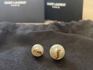 ysl Pearl earrings