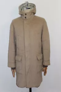 Men's HUGO BOSS Colombo Wool Beige Coat Jacket Size 48 L - Picture 1 of 11
