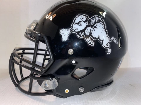 Marshall University - Black Out Trophy Football Helmet Large Riddell Speed Cover