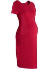 Umstandskleid aus Punto di Roma Gr. 48/50 Rot Schwangerschafts-Kleid Dress Neu*